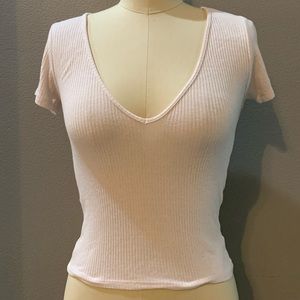 ⚡️SOLD⚡️V-Neck Top | BRANDY MELVILLE